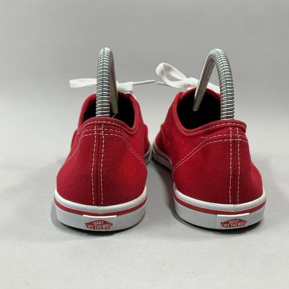 Vans Shoes Women's Size 5.5 Red Canvas Low Classic Casual Athletic Sneakers‎ - Picture 5 of 10